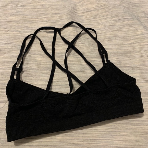 Urban Outfitters Strappy/Cross Back Black Bralette - Picture 2 of 3